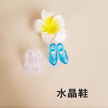 Thai shoes crystal shoes crystal shoes Thailand Buddha shell for the butterfly crystal shoes blue