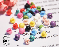 Toy baby clothes patchwork DIY 5mm color Mini Mushroom buckle light head buckle high foot buckle 10 price