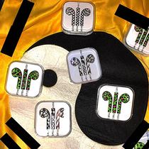 18 big hot checkerboard Forgive green BAO WEN python pattern heavy bass other other general round head headphones