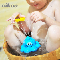 Electric rotating automatic water spray Octopus starfish bath toy Baby bathtub bathtub Infant bath toy