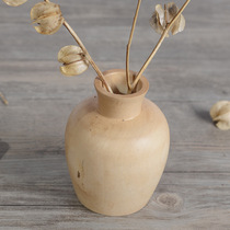 Thai style home log decoration vase Southeast Asia features desktop dried flower storage ornaments