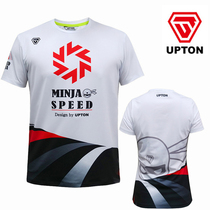 2018 New South Korea UPTON badminton suit mens and womens sportswear cartoon style ninja quick-drying short-sleeved T-shirt