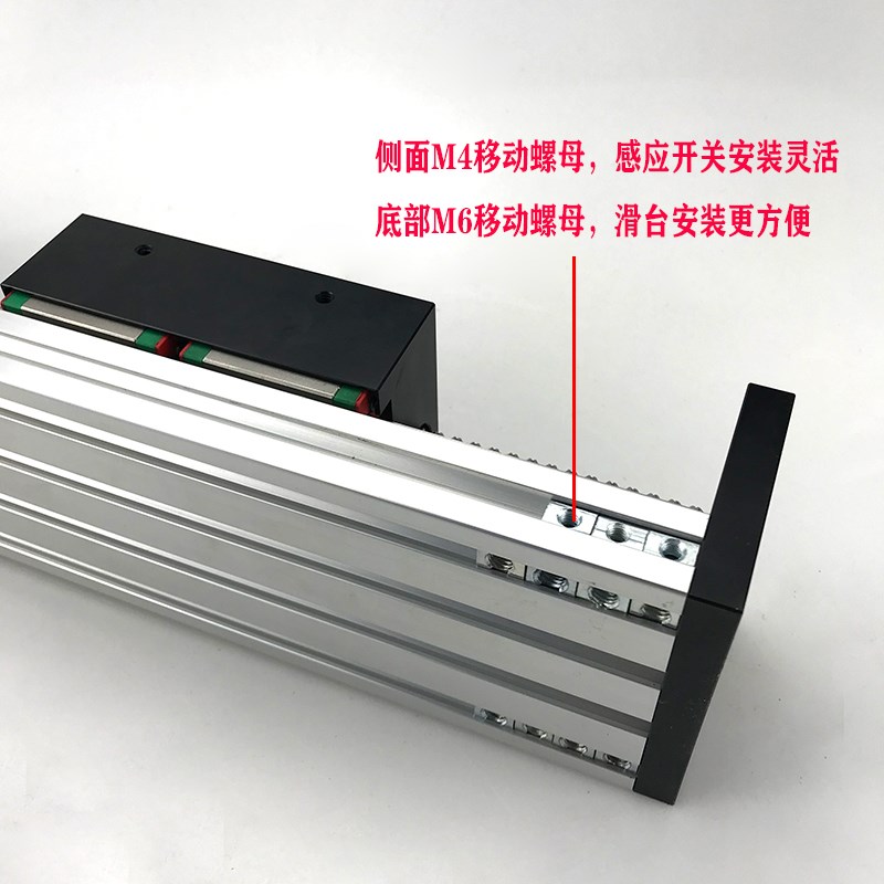 GX80 * 100 reinforced double guide ball screw precision linear sliding table electric CNC cross rail module