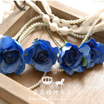 Taishima New DIY Handmade Flower Simulation Flower Rose Fake Flower Head Ornament Decoration Material A45 Fabric Combination