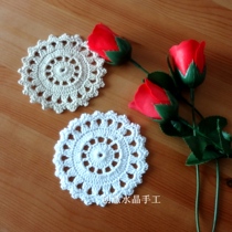 Woven decorative towel Handmade crochet coaster Hook flower vase pad Foreign affairs gift Pastoral style lace shooting props