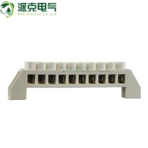 Bridge-type 10-hole position wiring terminals Zero Wire Row Ground Wire Row Tens of copper-bar earth wiring row Large current