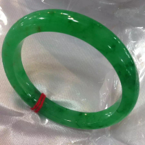 Old pit jade jade bracelet full of green water glossy glue feel jade bracelet female counter with certificate KA039