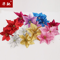 Huachi flannel Christmas flower hanging pendant Garland rattan ornament Christmas tree decorations multi-color optional