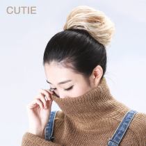 Jie drip wig hair bag big ball ball head high hair bun curly hair flower bud daogu head realistic fashion