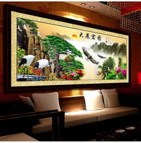 Mona Lisa cross stitch 2021 new thread embroidery living room big exhibition Hongtu Hongtu welcome guest Song self-embroidery handmade