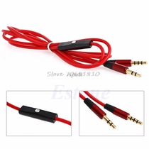 3 5mm Male To Male Car AUX Auxiliary Cord Mic Stereo Cable F
