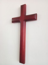 Wooden cross Hanging wall Solid wood cross Wall decoration Christian Cross Performance props Cross