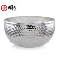  Tomorrow S999 foot silver bowl Silver bowl bowl brewing method Large tea bowl Tea bowl Silver tea washing silver tea set