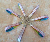 Rainbow color keychain super ability Thank you I love you bracelet Silicone zero limit cleaning tool upgraded version