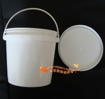 High quality food 2L liter plastic bucket Large mouth open bucket Paint glue Paint lubricating oil 2KG kg