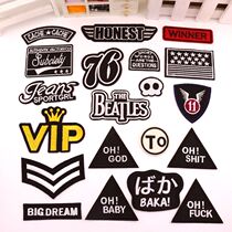 102 personality badges cloth patch with patch and cloth black clothes patch embroidered with patch-to-hole flower embroidery brooch