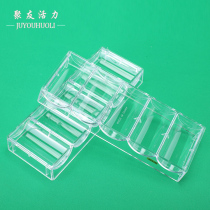 100 pieces transparent chip box chip holder high quality transparent acrylic chip holder chip box chip holder