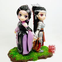 (Need to be booked) Jianwang Three Swords 3 Swordsman Love Three Ding Guohua Sister Broken Army Niang Soft Pottery Dolls