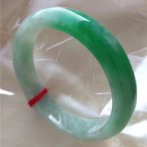 Myanmar natural old pit A goods emerald yang green spicy color bracelet new emerald green drip with certificate KK069