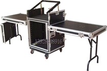 12U three-door anti-vibration box with two side workbenches DJ frame Workbench tuning box aviation box shock-absorbing cabinet