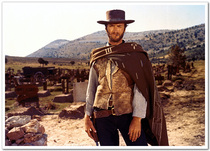 Clint Eastwood Golden Three Darts movie poster classic portrait stills decorative painting