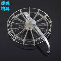  Gossip wheel Windmill wheel Hand dial wheel Stainless steel wire retaining ring disc wheel Raft fishing wheel Anchor fishing rod