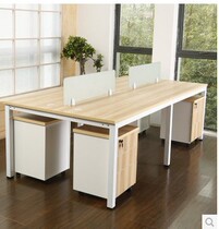 Qingdao office furniture fashion 4 people screen partition combination staff computer desk simple modern board two