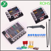 Limited-time discount 6 8 10 12-way one-in-one-out car modified fuse box with accessories insert base