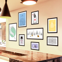 Nordic wind ins wall stickers bedroom wall decorations photo frame living room sofa background wall simple 3D three-dimensional