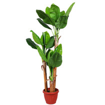 Hot Pin Simulation Plant False Tree Emulation Plantain Tree Green Planting Hotel Home Residence Decoration Simulation Plant Wall Decoration