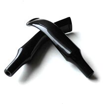 diy imported stone wood handmade pipe accessories 3MM filter element acrylic cigarette mouth bite mouth bent flat saddle army plug