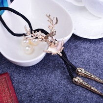 European and American Korean bolo tie Korean mens shirt tie Poirot tie necklace jewelry National