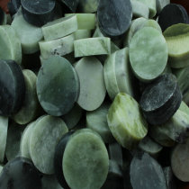 Xiuyu bracelet core paperweight jade bracelet core raw stone seed wool bracelet heart can be carved jade ornaments chess