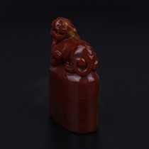 Boutique Shoushan stone seal chicken blood stone square chapter gold stone seal carving hibiscus stone Qingtian stone 150007