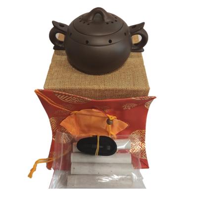 Yixing purple sand moxibustion pot children massage children moxibustion pot moxa stick stove beauty home portable moxibustion device