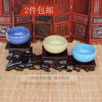 Solid Wood root carving stone craft ornaments base can be dug Rectangular bonsai wooden base purple sand teapot base