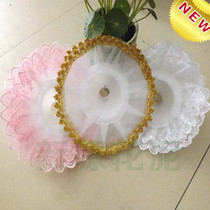 Holding flower tray side yarn edge Bridal hand bouquet diy making material cartoon bouquet yarn lace