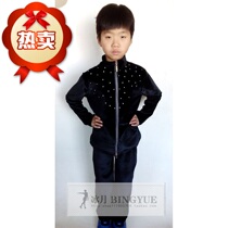 Ice moon custom skating clothing figure skating training suit children women skating trousers bag shoes set warm