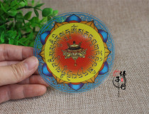 Big white umbrella cover Buddha mother heart curse sticker glass color printing sticker Buddhist supplies