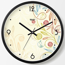 Medin fashion modern wall clock living room office silent clock calendar hanging table simple creative quartz clock B238