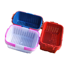 Special wholesale portable basket vegetable basket with cover fruit basket Strawberry grape cherry bayberry picking basket 5 pounds basket