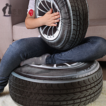 Love Mill creative three-dimensional car tire pillow pillow cushion cushion Boy toy plush car home pillow