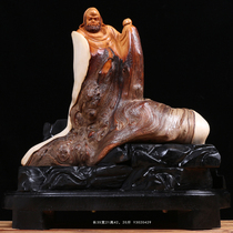 Collectibles Taihang Yabai Tuotuo Tuotuo Root Carving Piece Fine Dharma Buddha Sculptures Sky Eye Bodhisattva pattern