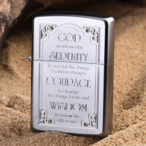 Original zippo lighter may God give me peace of courage wisdom 28458 zipoo