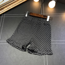 Naughty Egg Boy Clothing Brand Korea Boy Clothing Girl Lotus Leaf Side Wave Dot shorts 50% pants YB7709