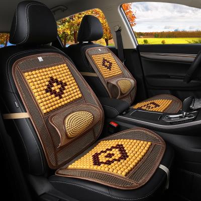 Car care waist wood beads waist support for the drivers waist support summer ventilated office seat cushion backrest