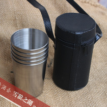  Outdoor water cup-Stainless steel wine glass Stainless steel beer glass Oversized wine glass 340ml backable cup holder