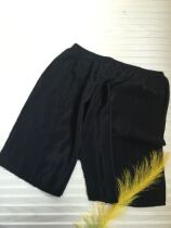 Silk beach pants double crepe good material Joker black can be used as underpants safety pants