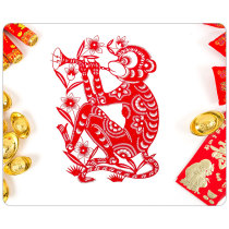 Zodiac 1 mouse pad Chinese zodiac paper-cut mouse pad DIY to map custom mouse pad specifications 18*22*0 3cm