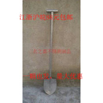 304 stainless steel pointed shovel T-shaped shovel with handle round head food shovel hatchback corrosion resistant foreign shovel 300*225*1 5